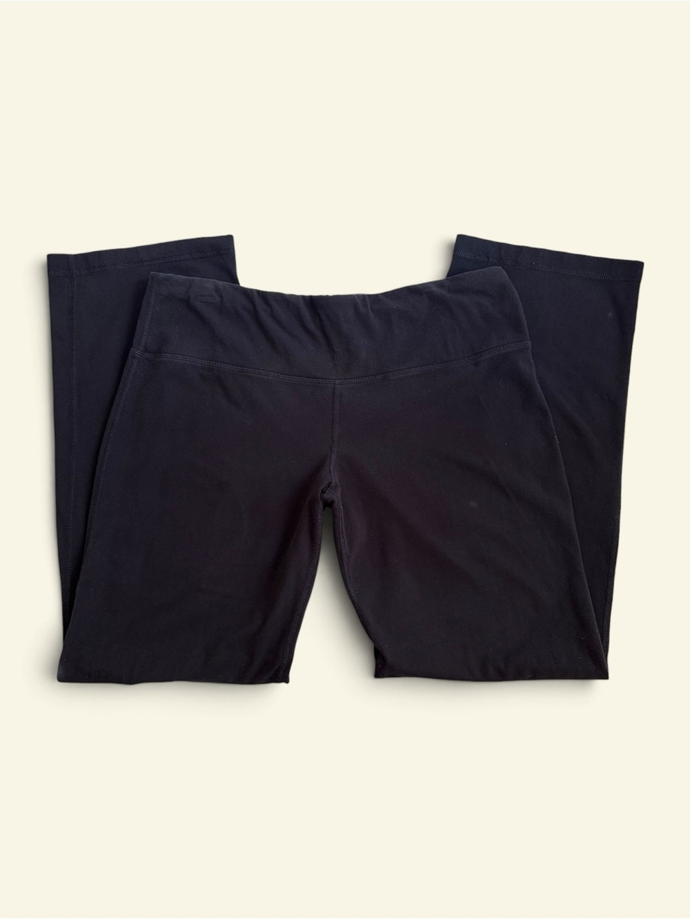 Athletic Works Black Flared Yoga Pants Stretch Cotton Blend XL 16-18 AWL18151